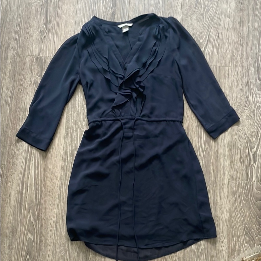 Elegant Navy Blue Women's Dress